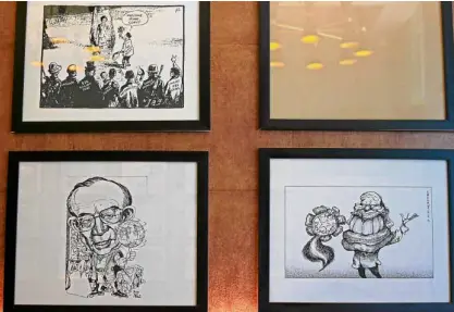  ??  ?? A sample of more contempora­ry cartoons featuring then President Fidel Ramos