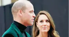  ?? — Reuters ?? Britain’s Prince William and Catherine, Duchess of Cambridge, attend the first Earthshot awards ceremony at Alexandra Palace in London.