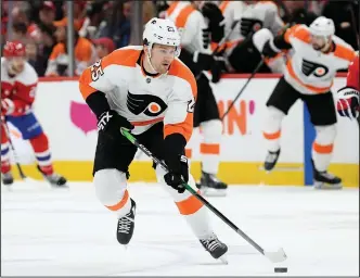  ??  ?? of the Philadelph­ia Flyers said the prospect of players being quarantine­d from family members when the NHL season resumes is something that’s hard to accept.
(AP/Nick Wass)