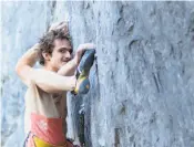  ?? Tim Banfield / Reel Rock ?? Adam Ondra climbs Disbelief Canmore in Alberta in “The Age of Ondra.”