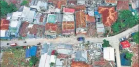  ?? AFP ?? Damaged houses in Cugenang, Cianjur, Indonesia.