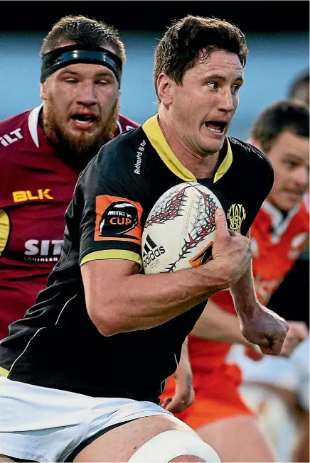  ?? GETTY IMAGES ?? Big Lions second-rower Will Mangos goes for a charge against Southland in Invercargi­ll last night.