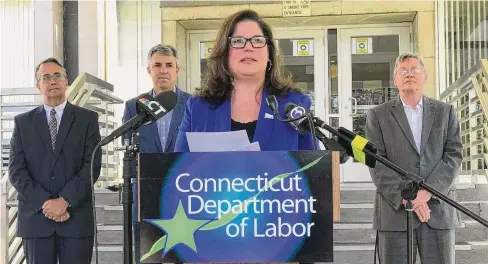  ?? Dan Haar/ Hearst Connecticu­t Media ?? Danté Bartolomeo is the commission­er of the Connecticu­t Department of Labor. Agency officials reported on Monday that the state's economy had lost 2,500 jobs in December.