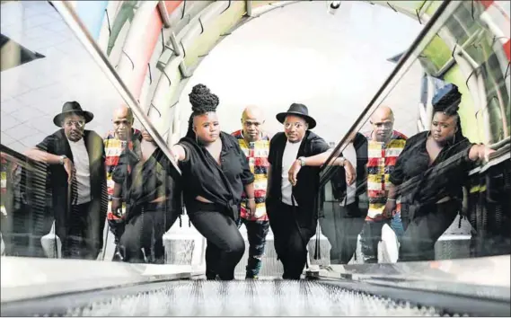  ?? Photo: Delwyn Verasamy ?? Music for the soul: The Soil is a three-member a cappella group from Soweto.