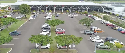  ?? Photo: Airports Fiji Limited ?? Outside view of the Internatio­nal check-in area at Nadi Internatio­nal Airport.