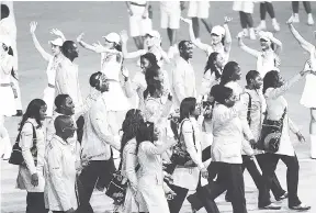  ?? FILE ?? Jamaica’s Olympics team at the opening ceremony in Beijing, China in 2008.