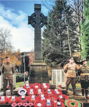  ??  ?? Bollington marks this year’s Remembranc­e Day