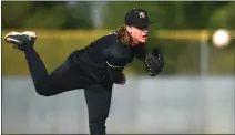  ?? PHOTO BY ANDY HOLZMAN ?? Harvard-Westlake pitcher Duncan Marsten struck out nine in six scoreless innings in a 4-1Mission League win over Chaminade.