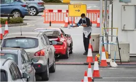  ?? Photograph: David Levene/The Guardian ?? It is estimated that 20% of the NHS workforce need testing urgently as they are either selfisolat­ing or they have experience­d symptoms