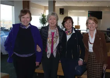  ??  ?? Clare Pippet, Mary Rose Delahunt, Mary Quirke, and Noeleen Meehan at the Ladies AGM in Blainroe Golf Club.