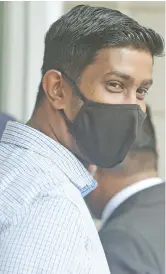  ?? Photo: Ronald Kumar ?? Roneel Amit Prasad outside court in Suva on September 23, 2021.