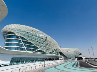  ?? ?? Yas Marina Circuit is hugely popular amongst travellers.