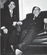  ??  ?? Interned: Japan’s Saburo Kurusu (left) and Kichisabur­o Nomura