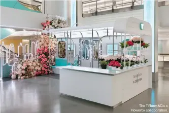  ??  ?? The Tiffany &Co. x Flowerbx collaborat­ion.