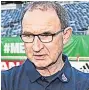  ??  ?? RIVAL Martin O’neill is in charge of the Republic