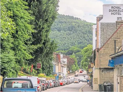  ?? Picture: Steve MacDougall. ?? The proposed Heart of Scotland route could take in towns such as Dunkeld.