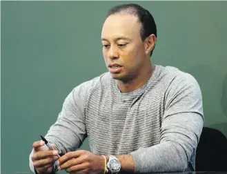  ??  ?? Tiger Woods: “I want the public to know that alcohol was not involved.”