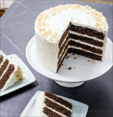  ?? CARL TREMBLAY — AMERICA’S TEST KITCHEN VIA AP ?? This undated photo provided by America’s Test Kitchen in November 2018 shows Gingerbrea­d Layer Cake in Brookline, Mass.