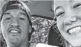  ?? ?? Kaz Henry Cox and girlfriend Miranda Lynn Taylor are shown in a selfie posted on Facebook. Cox is on trial in Nova Scotia Supreme Court in Dartmouth on a charge of first-degree murder in the July 2019 shooting of Triston Reece in Halifax.