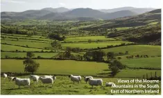  ??  ?? Views of the Mourne Mountains in the South East of Northern Ireland