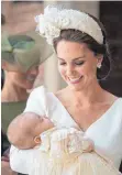 ?? FOTO: DPA ?? Die britische Herzogin Kate mit ihrem Sohn Prinz Louis.