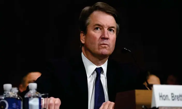  ?? Photograph: Pool/Getty Images ?? Brett Kavanaugh testifies before the Senate judiciary committee in September 2018.
