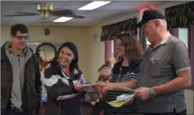  ?? MARIAN DENNIS — DIGITAL FIRST MEDIA ?? Voters in Royersford eagerly showed up at 400 Walnut St. to cast their votes on Tuesday. Poll workers said they had a steady flow of voters coming in throughout the morning.