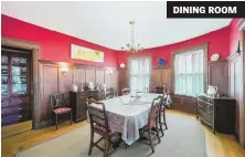  ??  ?? DINING ROOM