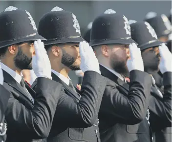  ?? PHOTO: PA IMAGES ?? North Yorkshire Police took on 69 recruits in the first six months of the Home Office’s recruitmen­t drive