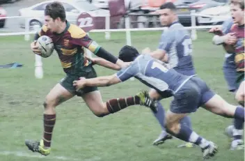  ??  ?? Two-try Cameron Ramsden in Heath’s home win over North Ribblesdal­e