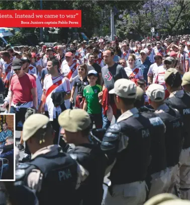  ??  ?? Exit...River fans at El Monumental Xxxxxxxx