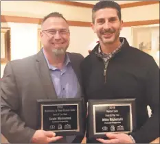  ?? Colonial Properties ?? From left to right: Kevin Weirsman, Vice President of Colonial Properties and Michael Richetelli, President and Designated Broker, won awards from the New Haven Middlesex Board of Realtors.