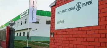  ??  ?? La planta de Internatio­nal Paper en Griñón, en Madrid, dará empleo a unas 60 personas