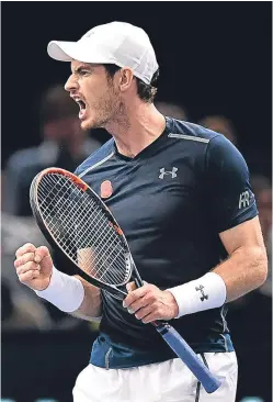  ?? Picture: Getty. ?? Andy Murray’s victory over Tomas Berdych at the BNP Paribas Masters puts him just one win away from being crowned world number one for the first time.