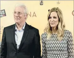  ??  ?? El actor Richard Gere y su mujer, Alejandra, en el 2017