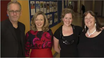  ??  ?? Neville Cox from Unity Gospel Choir, Dara MacMahon, Jayme Lyons and Pauline Edmondson from Serendipit­y Choir.