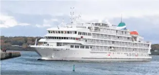  ?? CONTRIBUTE­D ?? A cruise ship arriving to the Port of Pictou.