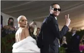  ?? EVAN AGOSTINI — INVISION/AP ?? Kim Kardashian, left, and Pete Davidson attend The Metropolit­an Museum of Art's Costume Institute benefit gala on May 2 in New York.