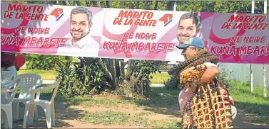  ??  ?? MARITO. Así llaman popularmen­te en Paraguay al candidato del oficialism­o, un político de 46 años.