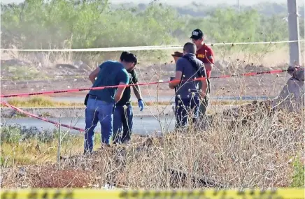  ??  ?? el 3 de mayo una mujer fue encontrada calcinada en esta ciudad