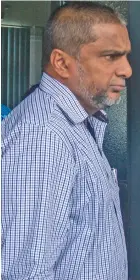  ?? Photo: Leon Lord ?? Shameem Khan after his hearing at Suva’s high court on the January 28, 2021.