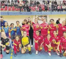  ?? ?? COMARCA NÍJAR Y DALÍAS en la fiesta del fútbol femenino que sirvió para disfrutar del deporte.