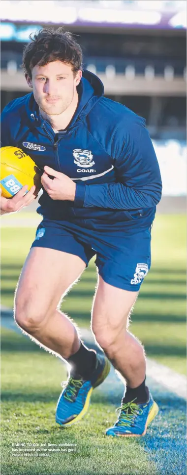  ?? Picture: PETER RISTEVSKI ?? RARING TO GO: Jed Bews’ confidence has improved as the season has gone.