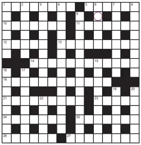  ?? ?? PLAY our accumulato­r game! Every day this week, solve the crossword to find the letter in the pink circle. On Friday, we’ll provide instructio­ns to submit your five-letter word for your chance to win a luxury Cross pen. UK residents aged 18+, excl NI. Terms apply. Entries cost 50p.