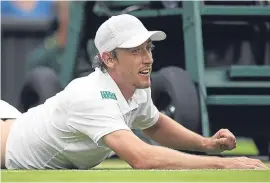  ??  ?? John Millman was left floored by Andy Murray.