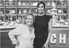  ?? David Moir / Bravo ?? Hometown icon Irma Galvan and Padma Lakshmi judged a quick-fire queso challenge on episode 2 of Top Chef Houston.