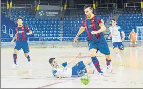  ?? FOTO: FCB ?? Lozano, autor de un gran gol en el Palau
El Barça, preparado para la Liga