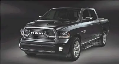  ?? FIAT CHRYSLER ?? There is no actual tungsten — which is a hard, rare metal — on the 2018 Ram 1500 Limited Tungsten Edition.