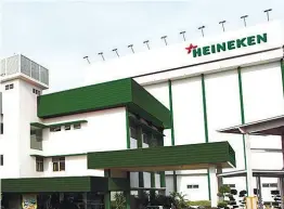  ?? HEINEKEN MALAYSIA WEBSITE ?? Despite gradual recovery of economic activities, group’s business performanc­e particular­ly in the on-trade channel continues to be affected. –