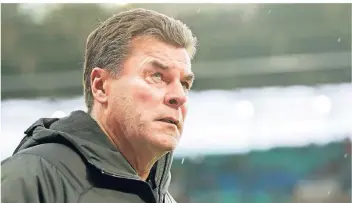  ?? FOTO: DPA ?? Gladbachs Trainer Dieter Hecking.